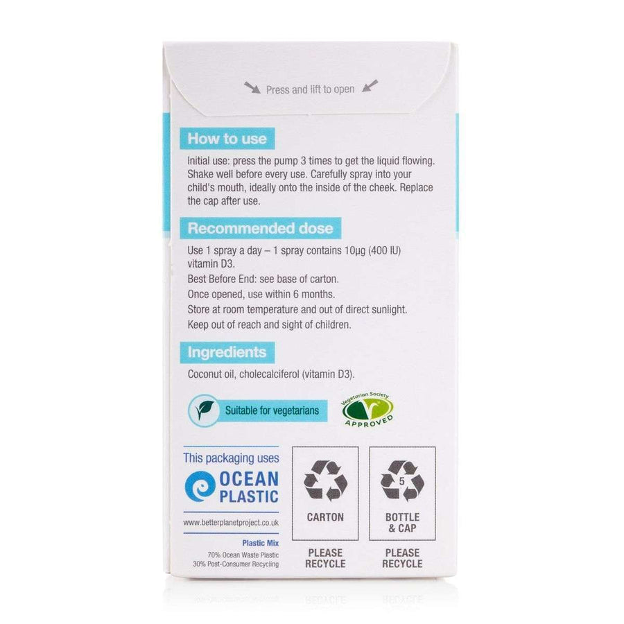 DLux Infant Daily Vitamin D Oral Spray BetterYou 15 ml
