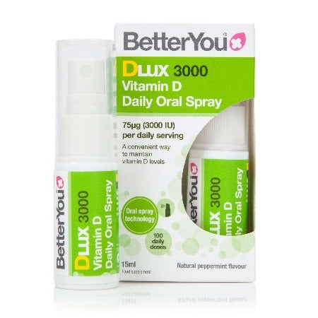 BetterYou DLux 3000, Daily Vitamin D Oral Spray 15 ml