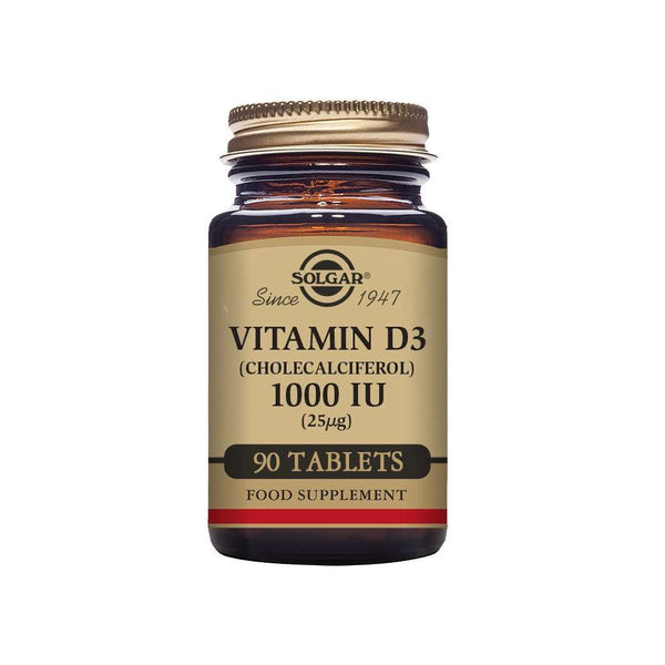 Solgar®Vitamin D3 (Cholecalciferol) 1000 IU (25µg) 90 Tablets